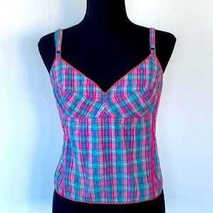 Ticci Tonetto Gingham Corset/ Bustier